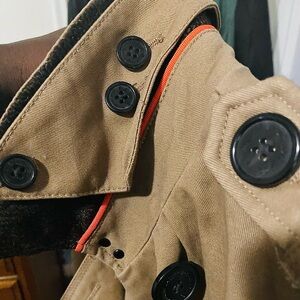 Y2K SUPER-DRY Tan Trench Coat(M)